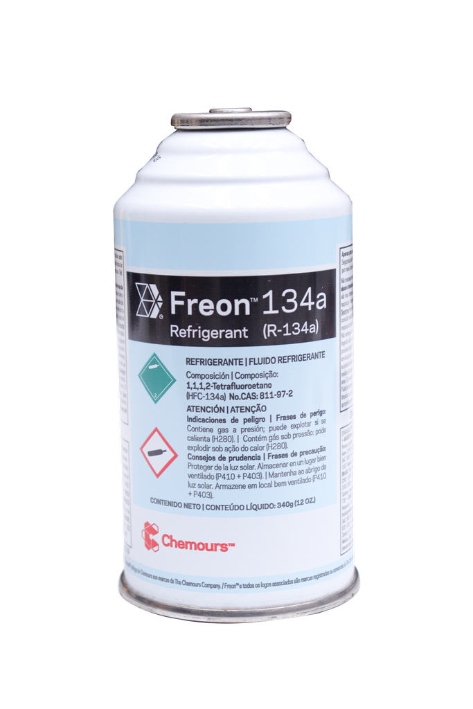 Freon 134A Lata De 340 Gramos, Caja X 12 Und