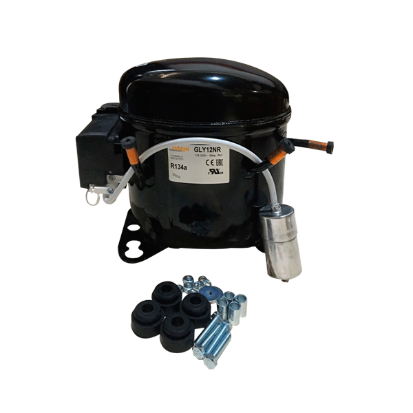 Compresor CUBIGEL 1/3+ HP 1.091 BTU/h R-134a 110V LMBP GLY12NRb
