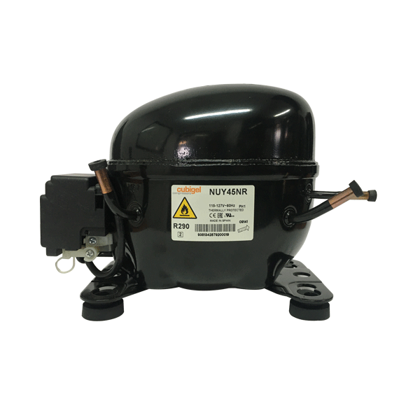 Compresor domestico 1.219 BTU/h R-290 115V 60hz LBP CUBIGEL NUT60LRa 