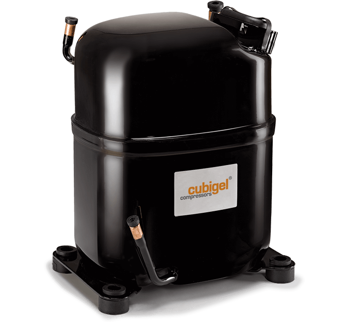 Compressor 1 3/8 HP 13.7869 BTU/h R-404a 220V PH1 HMBP CUBIGEL España MS26TG valvula