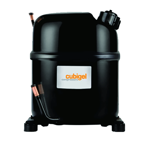 Compresor sellado 1.5  HP 6.269 BTU R404A 220V PH1 LBP CUBIGEL España MS34FF con valvula