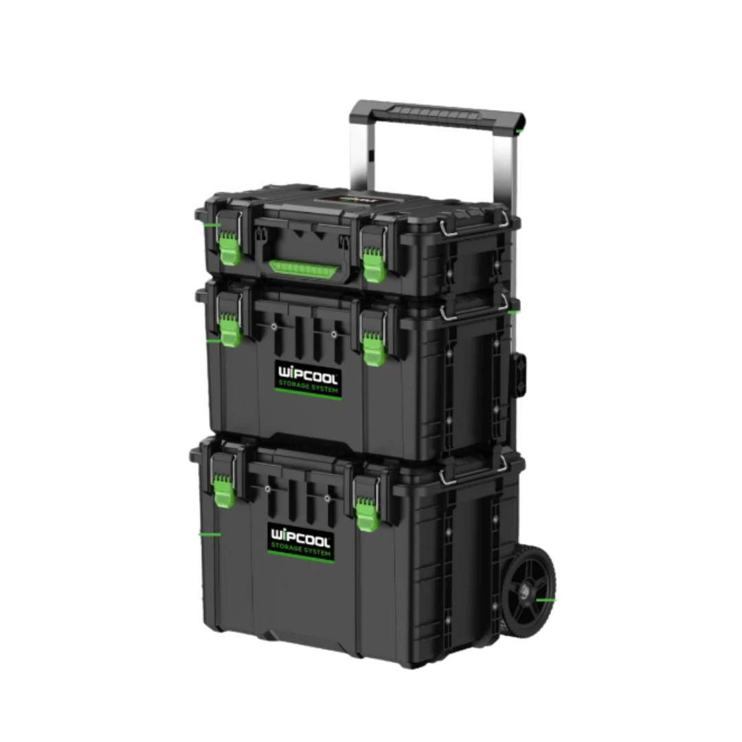 Caja de herramientas de 3 Compartimientos Largo 56cm, Ancho 47,5cm, Alto 84,5 cm, Con ruedas TBR-3K  WIPCOOL 