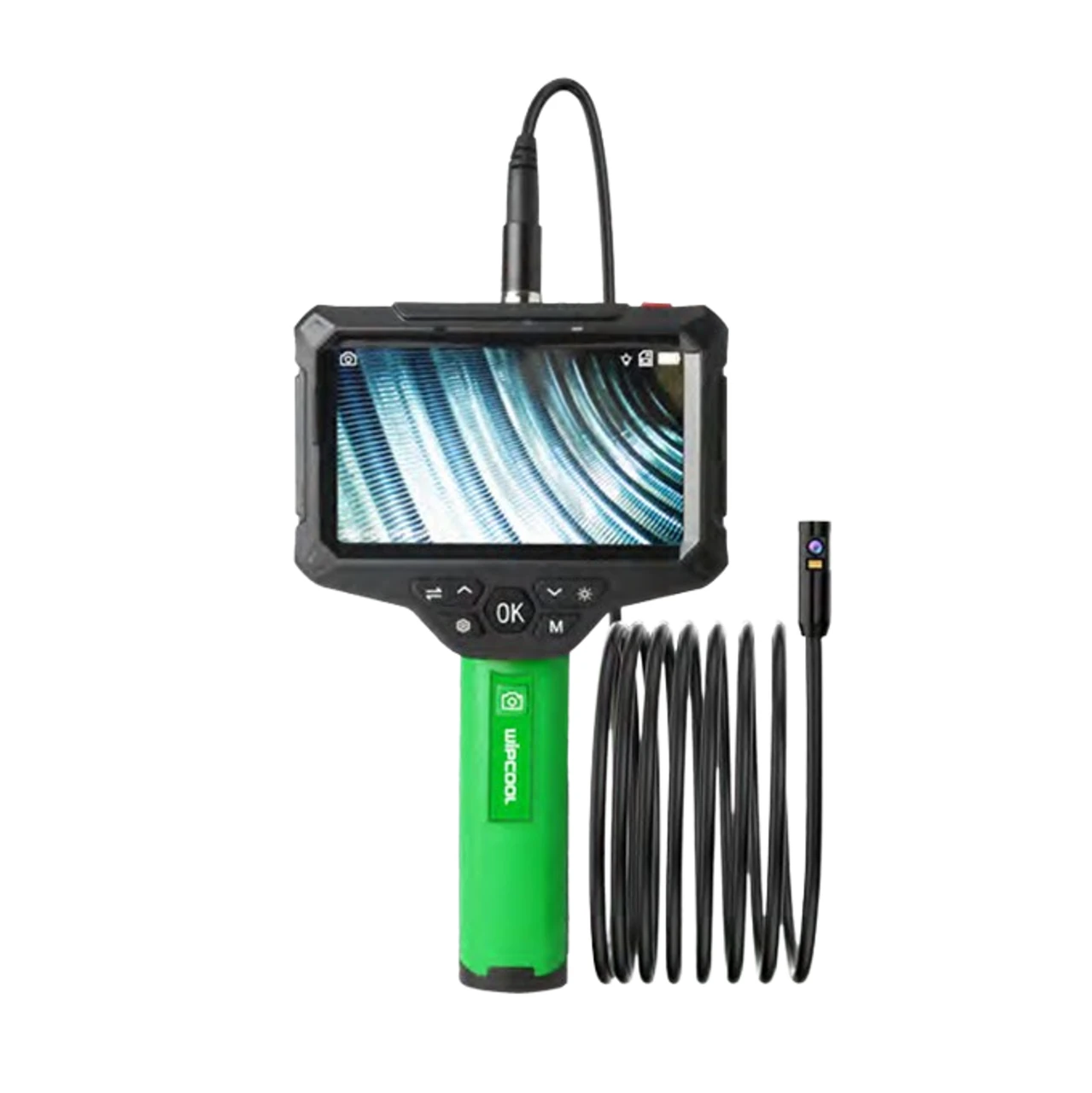 Endoscopio doble cámara pantalla 5" lente 8mm IP67 ADE200 WIPCOOL