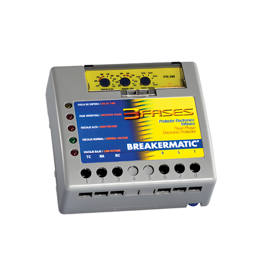 [10281022] Protector electronico A/A 220V PTE208-ad BREAKERMATIC trifasico
