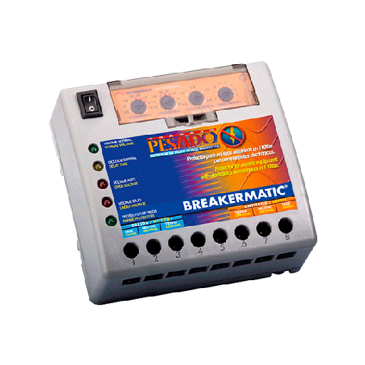 [10281012] Protector Electronico A/A 110V PMP110-D00E++ BREAKERMATIC Trabajo Pesado Con Supresor De Picos