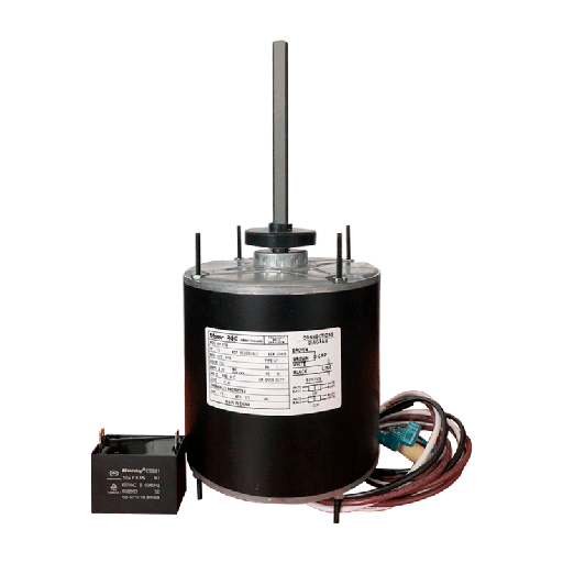 [13180108] Motor de 1 eje A/A Condensador 1/2 pulg 1/2 HP 220V 1.075 R.P.M. RGC